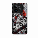 Itachi Uchiha Manga Collage Glass Phone Case for Realme Gt 7 Pro