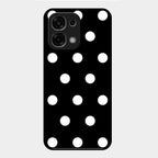 Classic Polka Dot Glass Phone Case for Oppo F33 5G