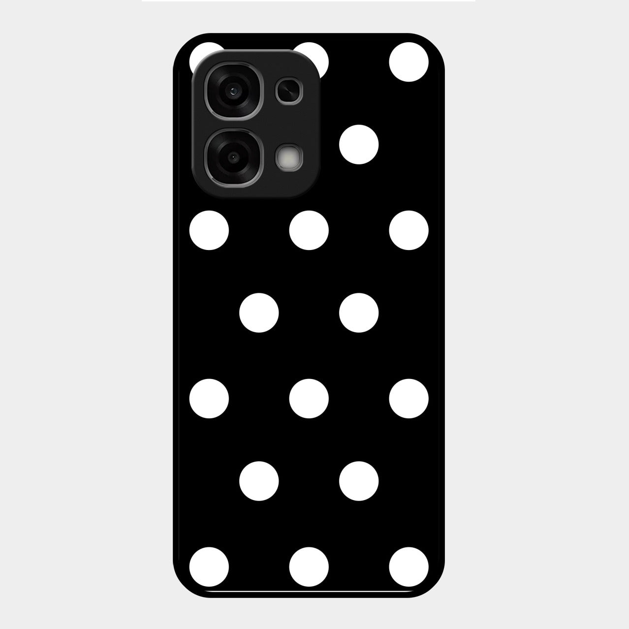 Classic Polka Dot Glass Phone Case for Oppo F33 5G