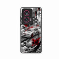 Japanese Wave Drift Racing Premium Glass Phone Case for Motorola G96 5G