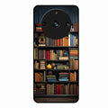 Colorful Bookshelf Art Glass Case Cover for Realme 11 Pro Plus 5G