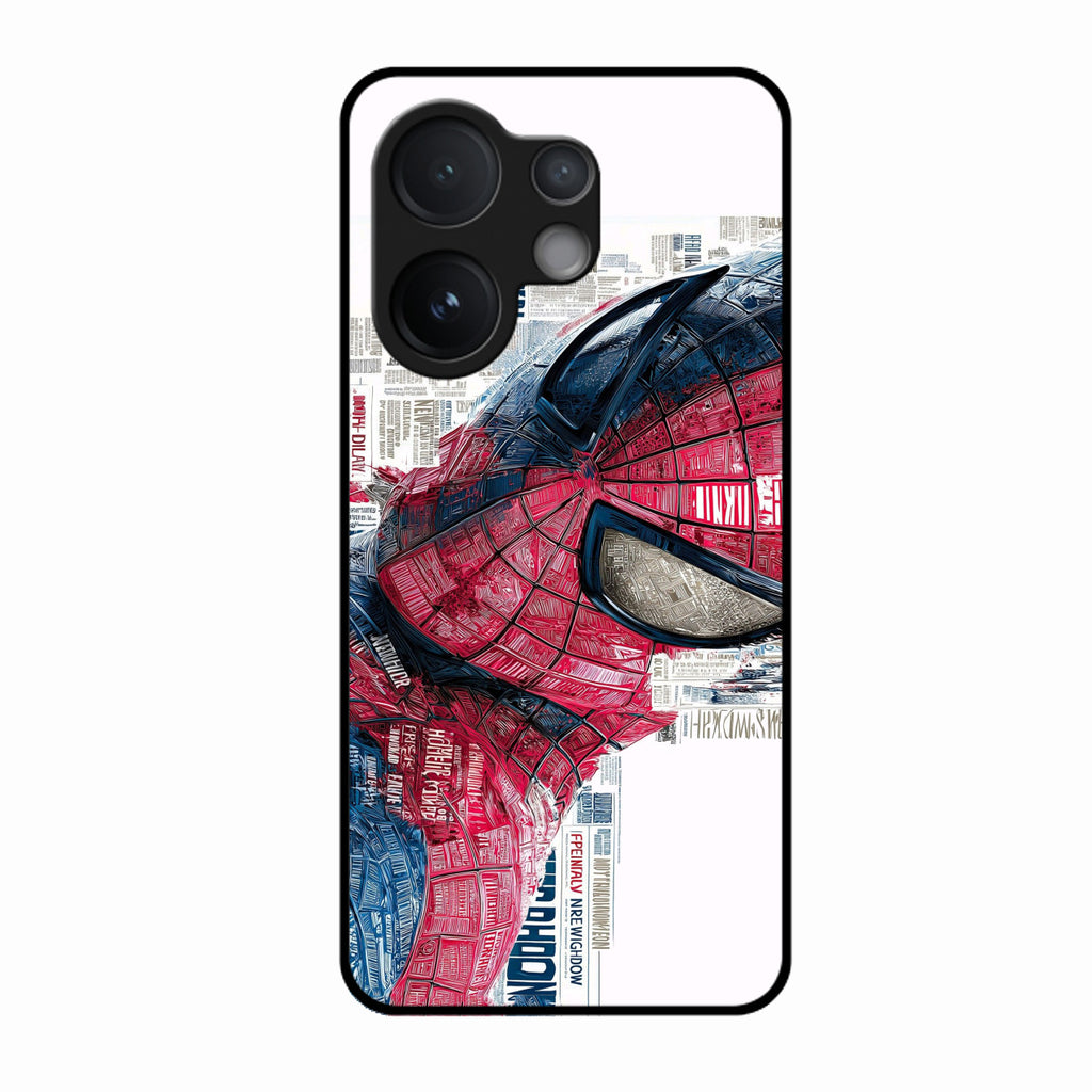 Red Blue Web Hero Glass Phone Cover for Vivo V60 5G - ShopOnCliQ