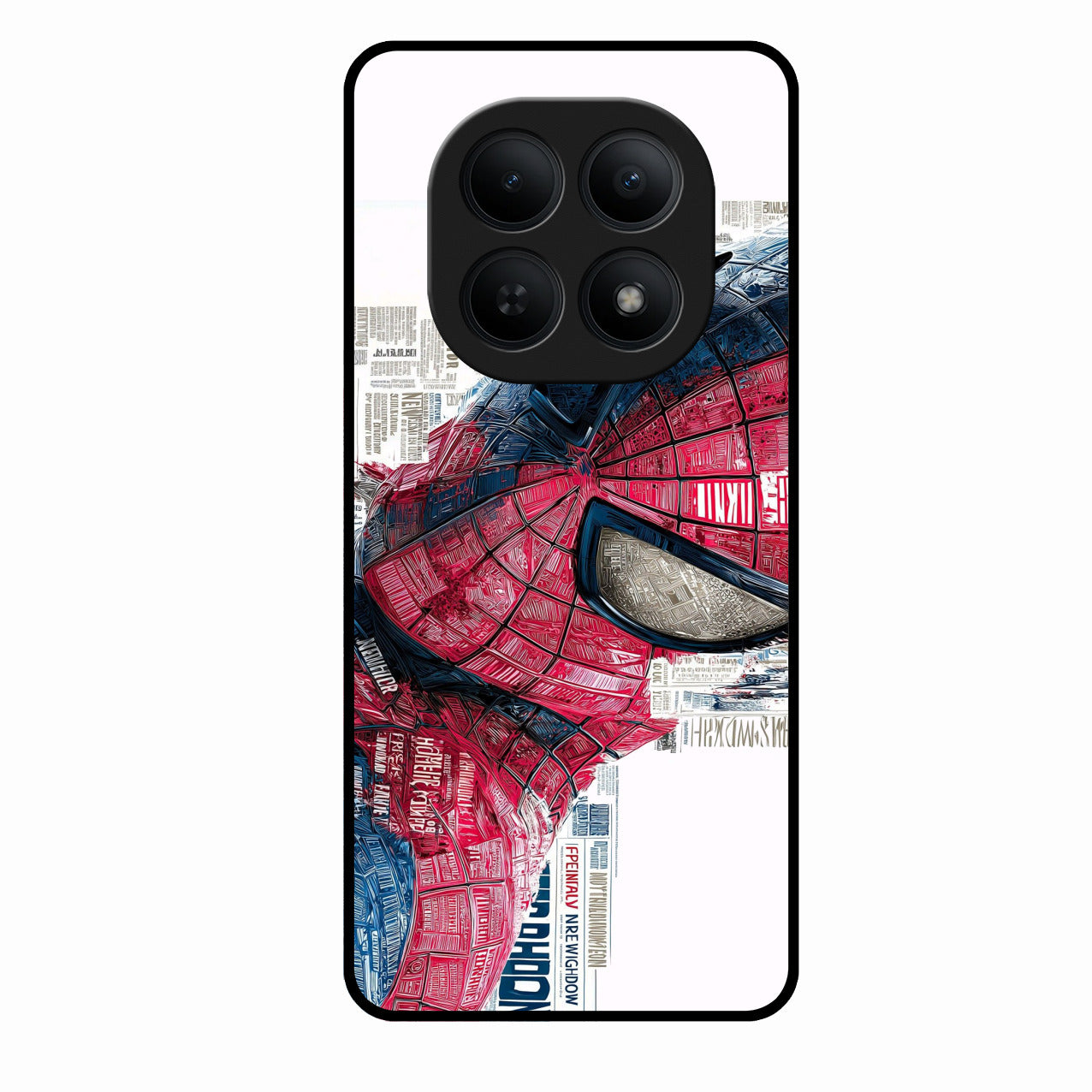 Red Blue Web Hero Glass Phone Cover for Redmi Note 15 5G