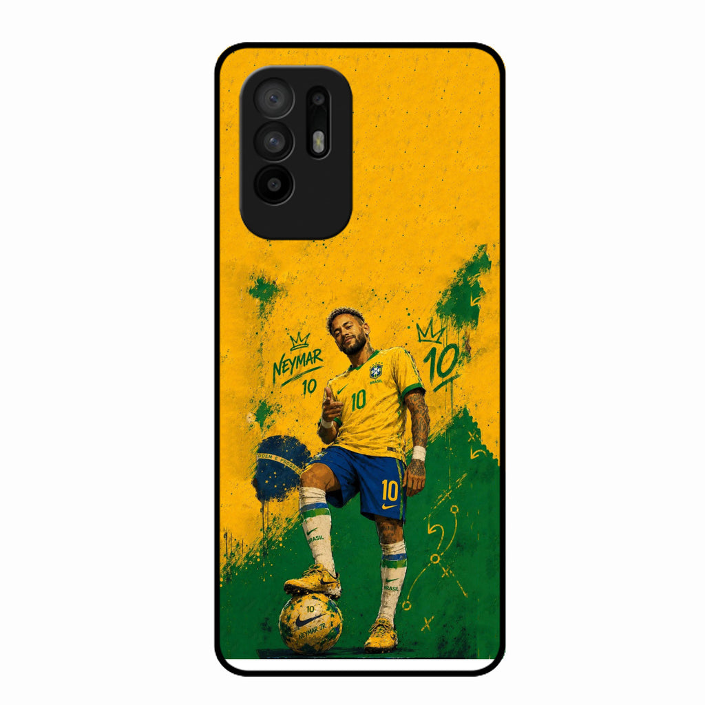 Golden Striker Glass Phone Case for Oppo F19 Pro Plus 5G