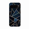Midnight Gold Geometric Premium Glass Phone Case for Google Pixel 10 Pro XL