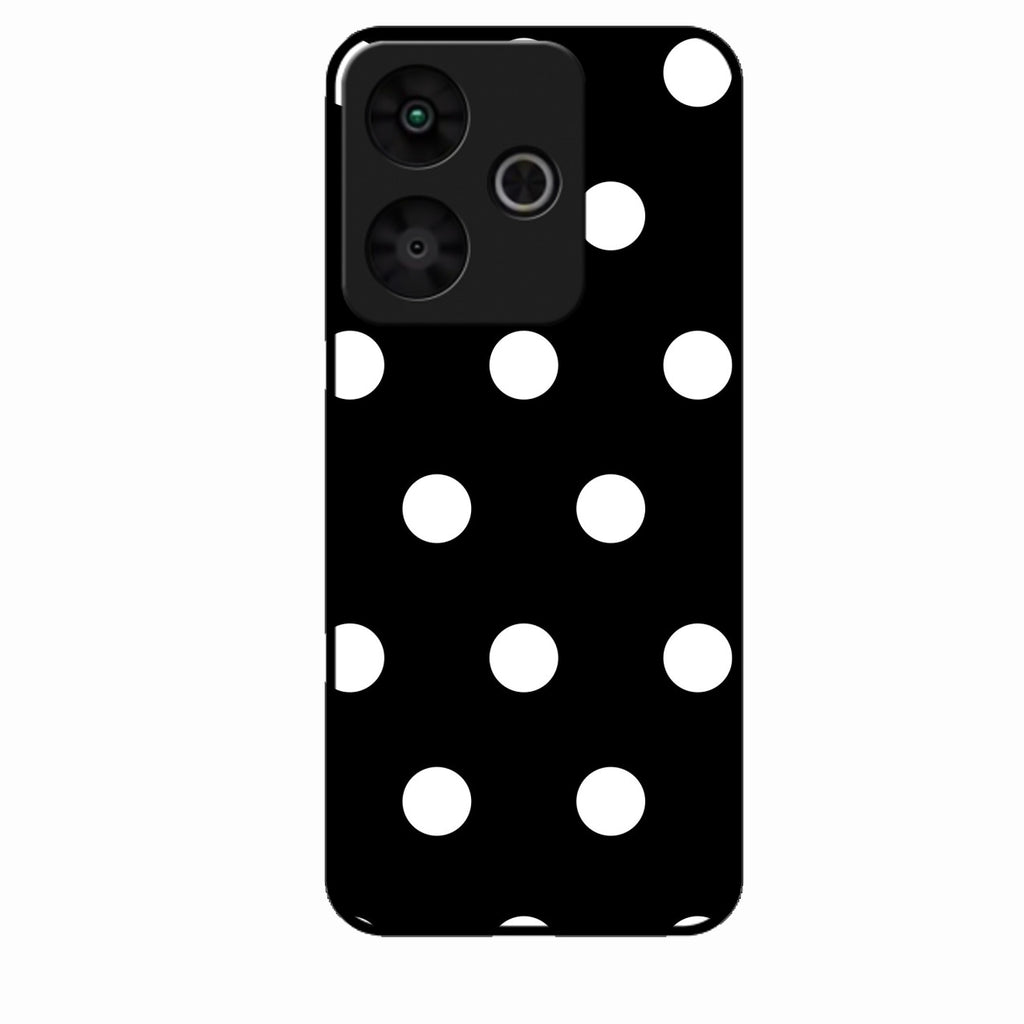 Classic Polka Dot Glass Phone Case for Redmi 13 5G