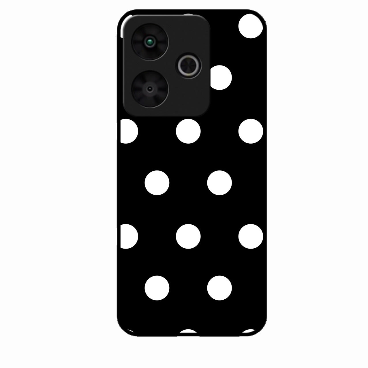 Classic Polka Dot Glass Phone Case for Redmi 13 5G