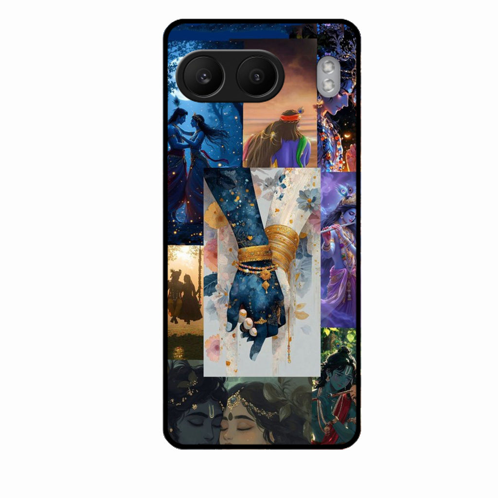 Eternal Radha Krishna Love Glass Phone Case for Oneplus Nord 4 5G