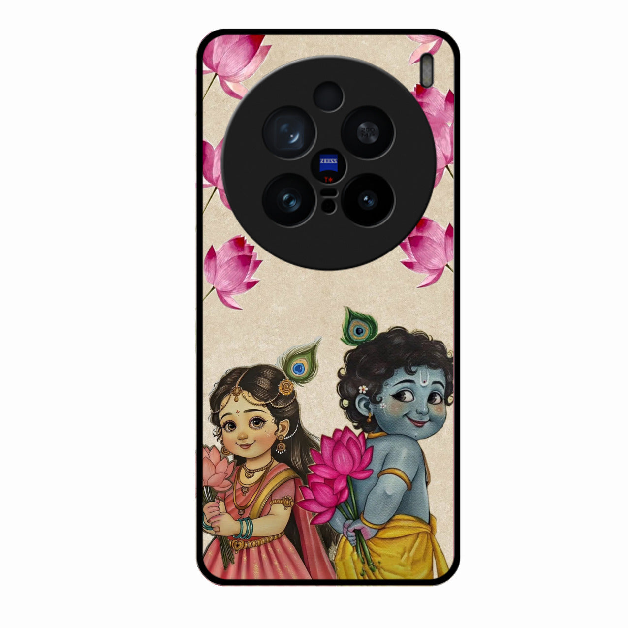 Krishna Eternal Lotus Glass Case for Vivo X200 Pro 5G