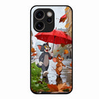 Rainy Day Cartoon Glass Phone Case for Oppo Reno 15C 5G