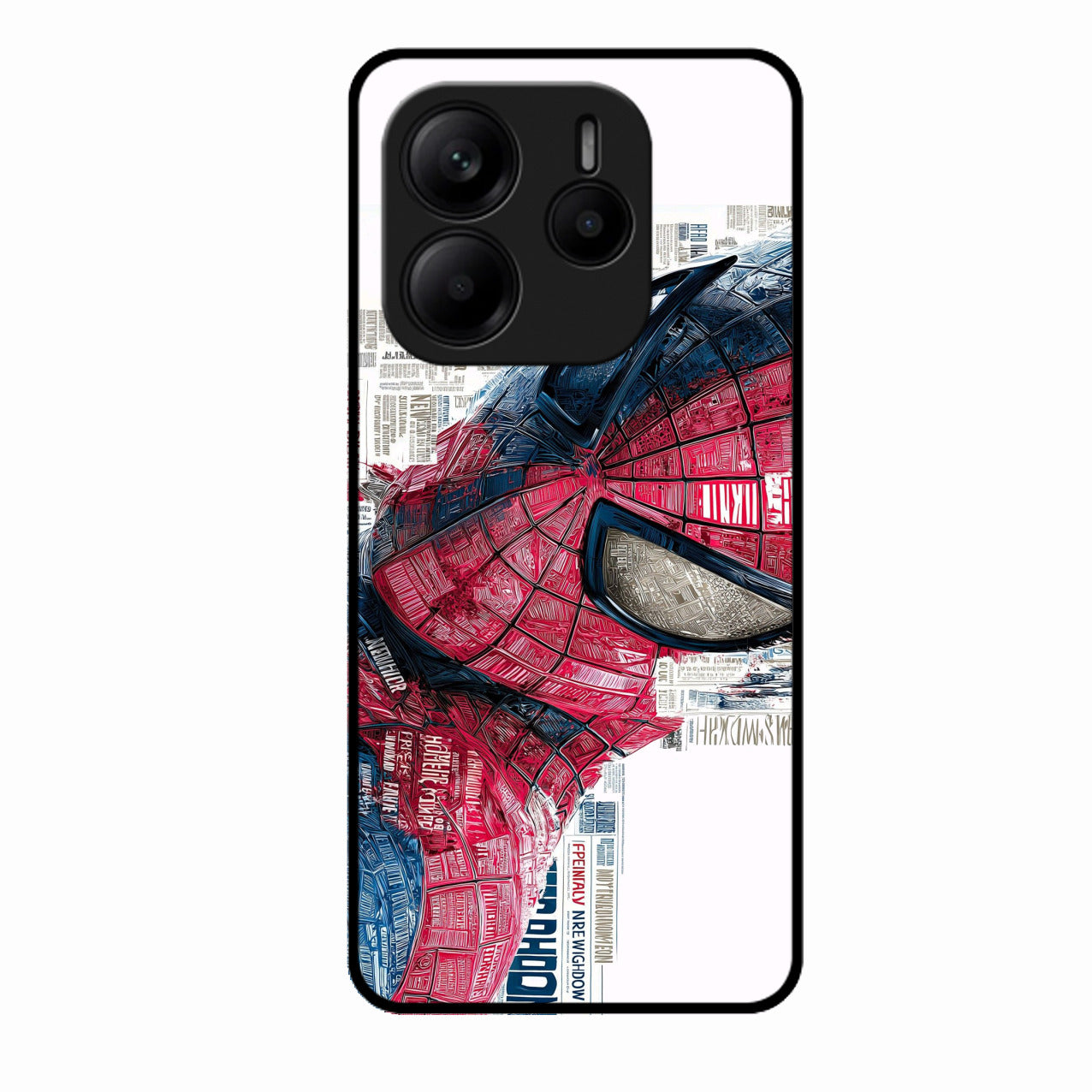 Red Blue Web Hero Glass Phone Cover for Redmi Note 14 Se 5G