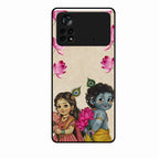 Krishna Eternal Lotus Glass Case for Poco X4 Pro 5G