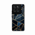Midnight Gold Geometric Premium Glass Phone Case for Motorola Edge 60 Pro 5G
