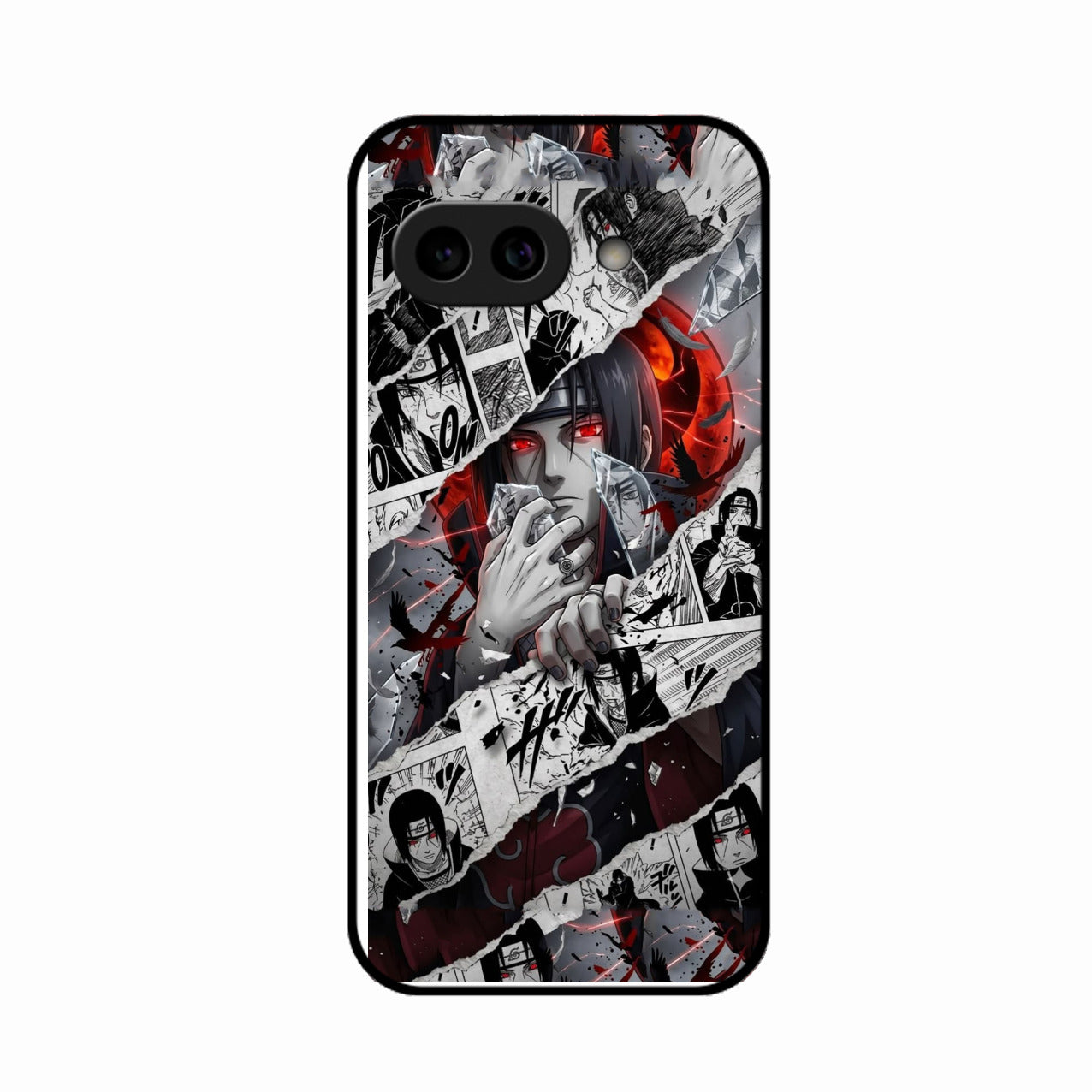 Itachi Uchiha Manga Collage Glass Phone Case for Google Pixel 10A 5G