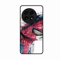Red Blue Web Hero Glass Phone Cover for Oneplus 13 5G