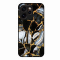 Black Gold Marble Glass Phone Case for Oppo Reno 15 Pro Mini 5G