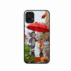 Rainy Day Cartoon Glass Phone Case for Nothing Phone 1
