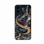 Midnight Dragon Glass Phone Case for Motorola G45 5G