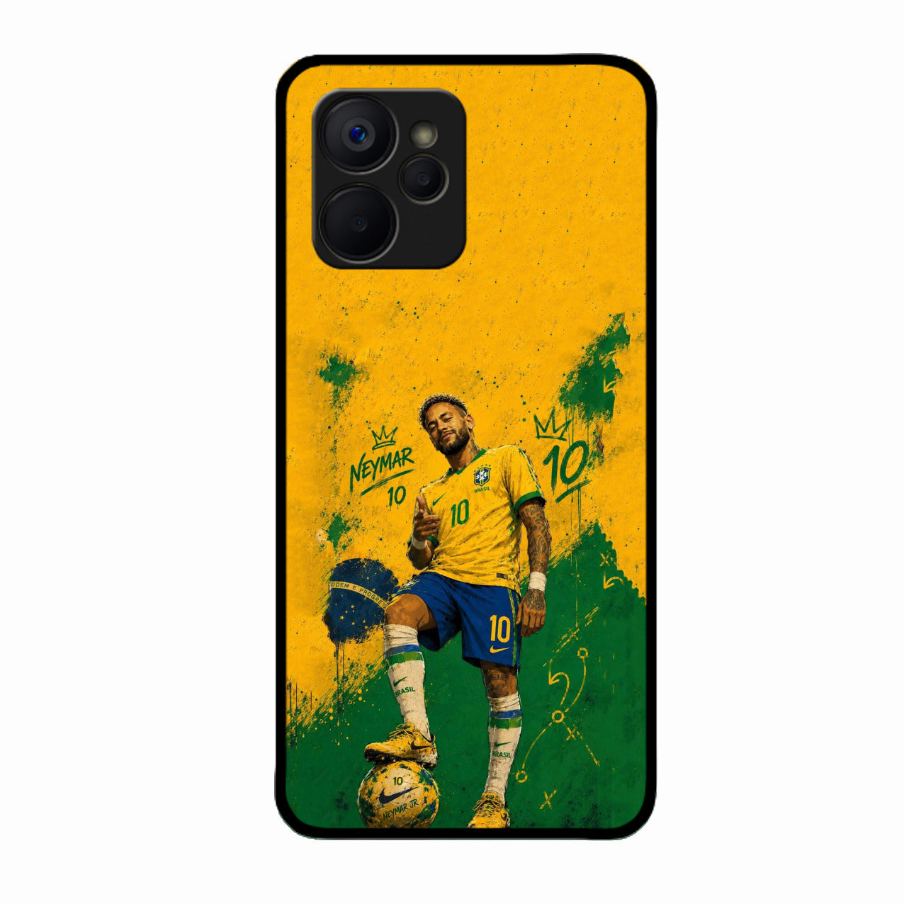 Golden Striker Glass Phone Case for Realme 9I 5G