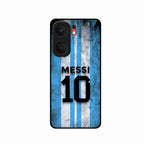 Blue Stripes Number 10 Football Glass Phone Case for iQOO Neo 9 Pro 5G