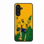 Golden Striker Glass Phone Case for Samsung Galaxy M56 5G