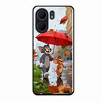 Rainy Day Cartoon Glass Phone Case for Oppo A5X 5G