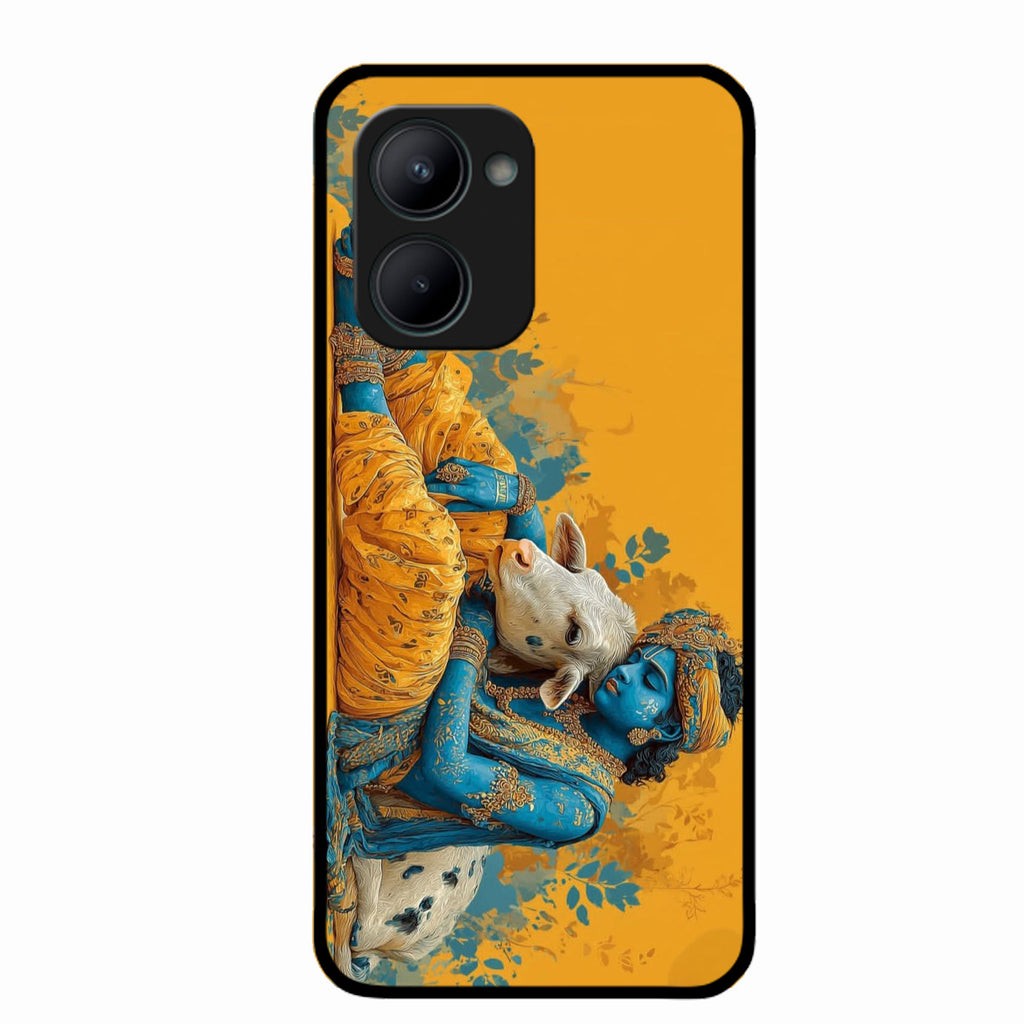 Divine Krishna Gopal Premium Glass Phone Case for Realme C33 2023 - ShopOnCliQ
