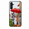 Rainy Day Cartoon Glass Phone Case for Samsung Galaxy M16 5G
