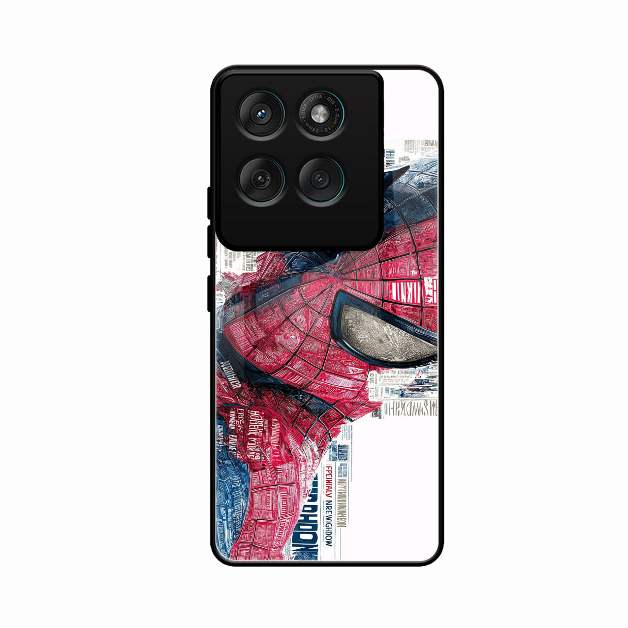 Red Blue Web Hero Glass Phone Cover for Motorola Edge 70 5G