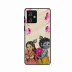 Krishna Eternal Lotus Glass Case for Motorola G54 5G