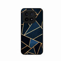 Midnight Gold Geometric Premium Glass Phone Case for iQOO 15 5G
