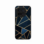 Midnight Gold Geometric Premium Glass Phone Case for iQOO 15 5G