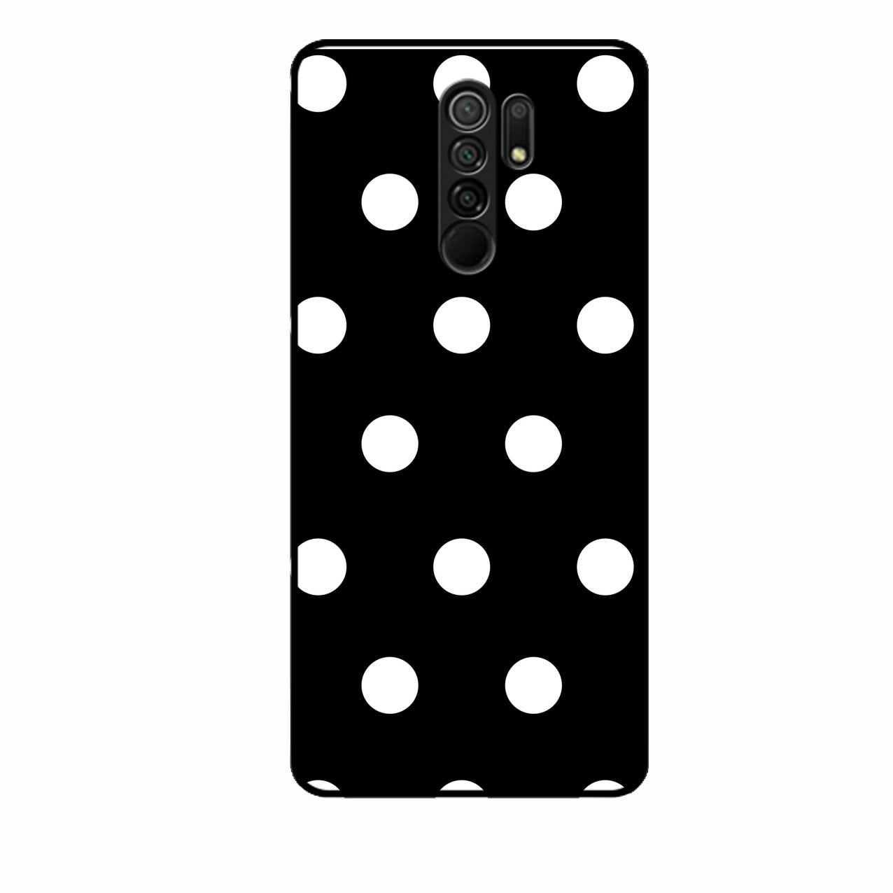 Classic Polka Dot Glass Phone Case for Redmi 9 Prime