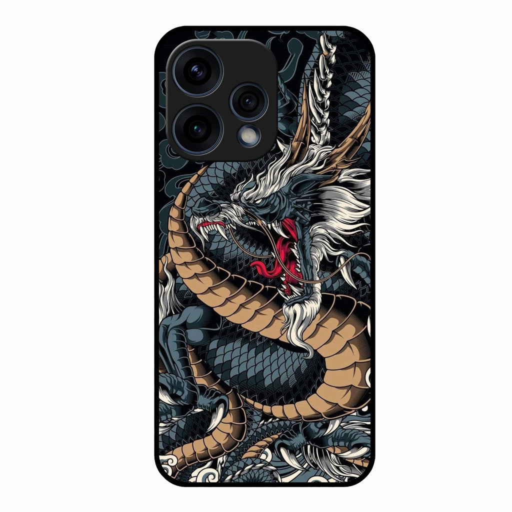 Midnight Dragon Glass Phone Case for Oppo Reno 15 5G