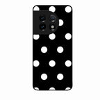Classic Polka Dot Glass Phone Case for Oneplus 11R 5G
