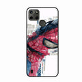 Red Blue Web Hero Glass Phone Cover for Realme C25Y - ShopOnCliQ