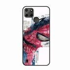 Red Blue Web Hero Glass Phone Cover for Realme C25Y - ShopOnCliQ