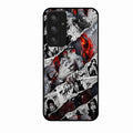 Itachi Uchiha Manga Collage Glass Phone Case for Samsung Galaxy A55 5G