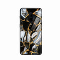 Black Gold Marble Glass Phone Case for Oneplus 8