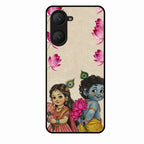 Krishna Eternal Lotus Glass Case for Vivo T3 Lite 5G