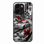 Japanese Wave Drift Racing Premium Glass Phone Case for Oppo Reno 15 Pro Mini 5G