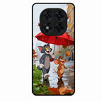 Rainy Day Cartoon Glass Phone Case for Redmi Note 14 Pro 5G