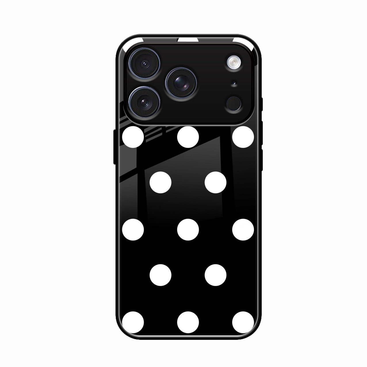 Classic Polka Dot Glass Phone Case for iPhone 17 Pro