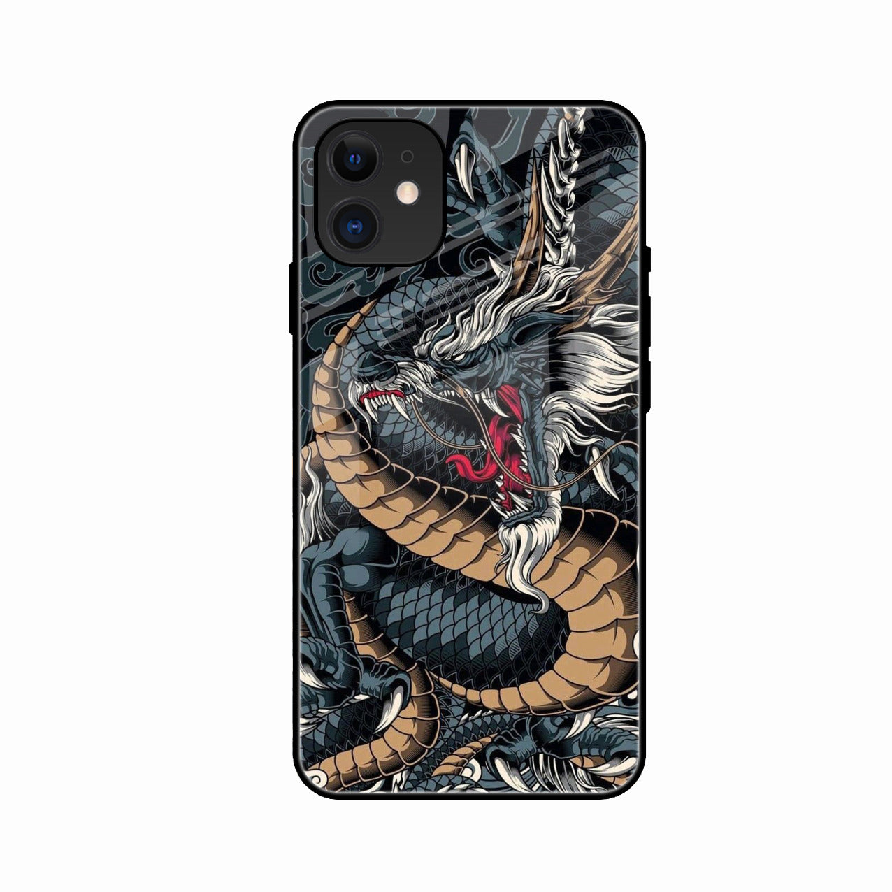 Midnight Dragon Glass Phone Case for iPhone 11