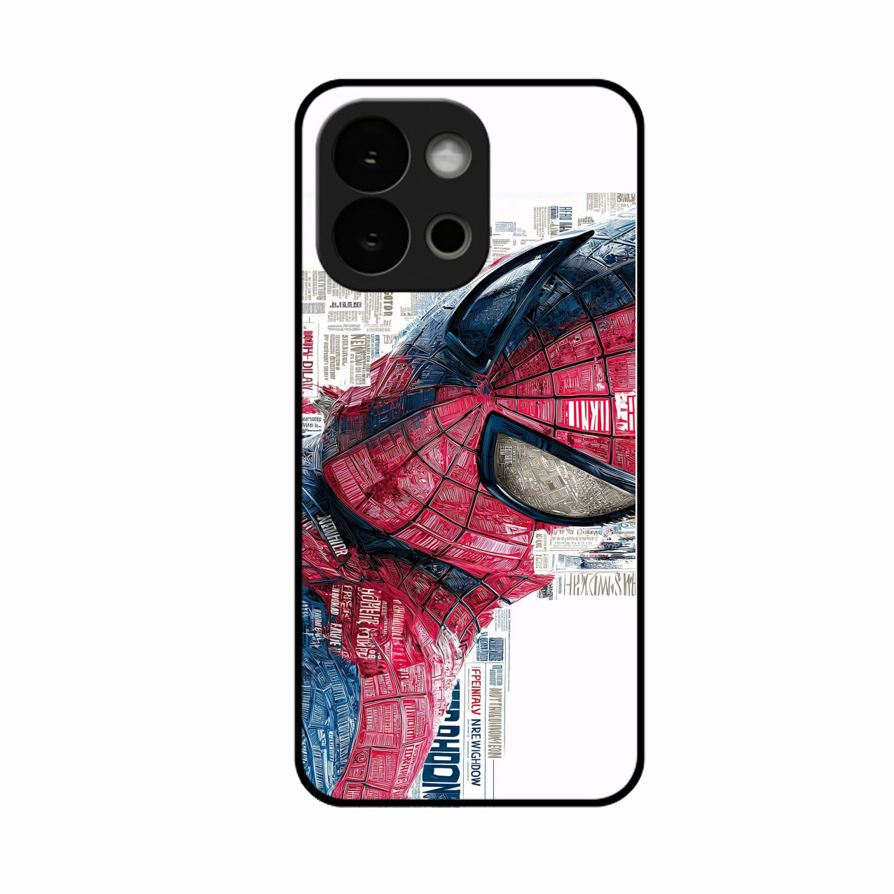 Red Blue Web Hero Glass Phone Cover for Oneplus 13S 5G