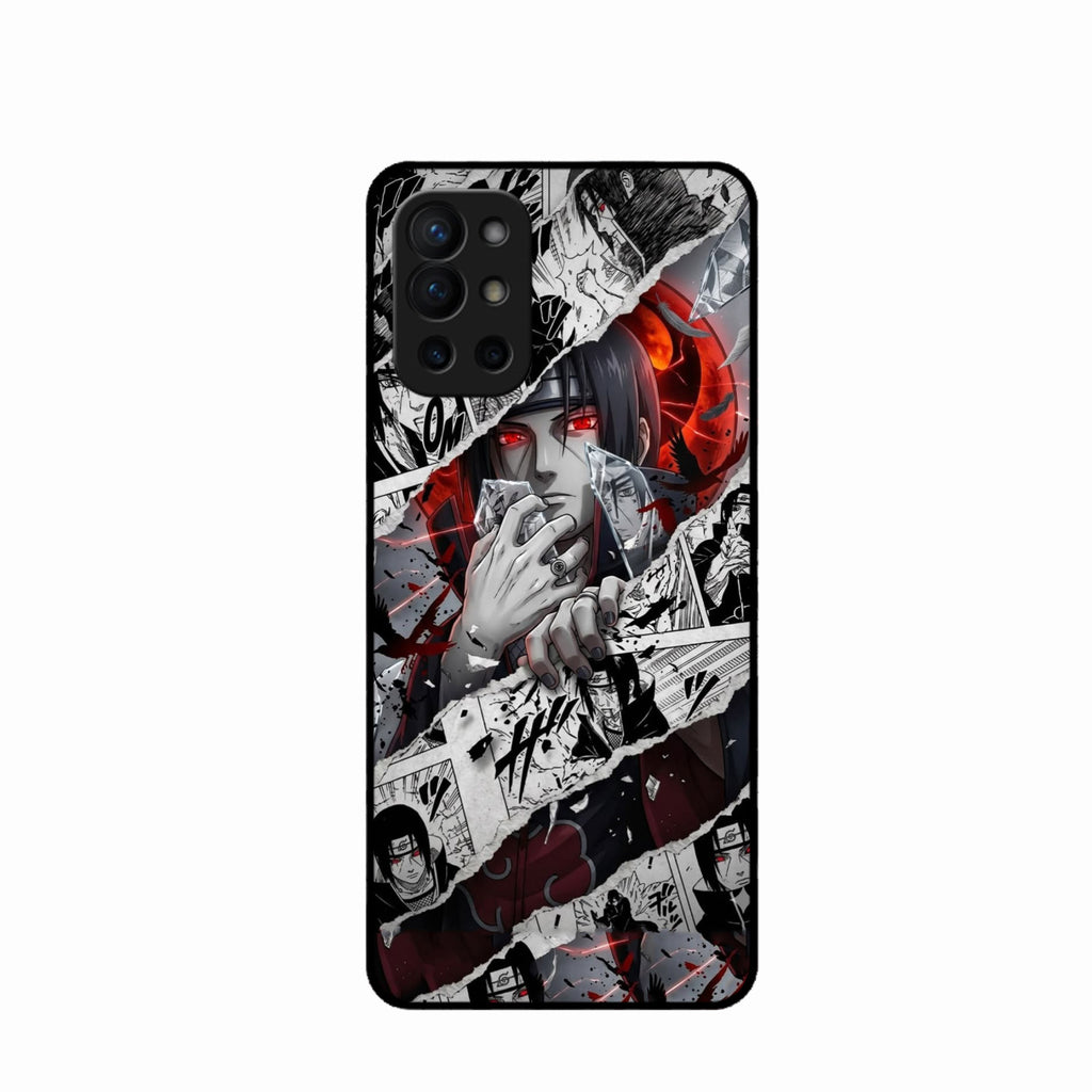 Itachi Uchiha Manga Collage Glass Phone Case for Oneplus 9R 5G