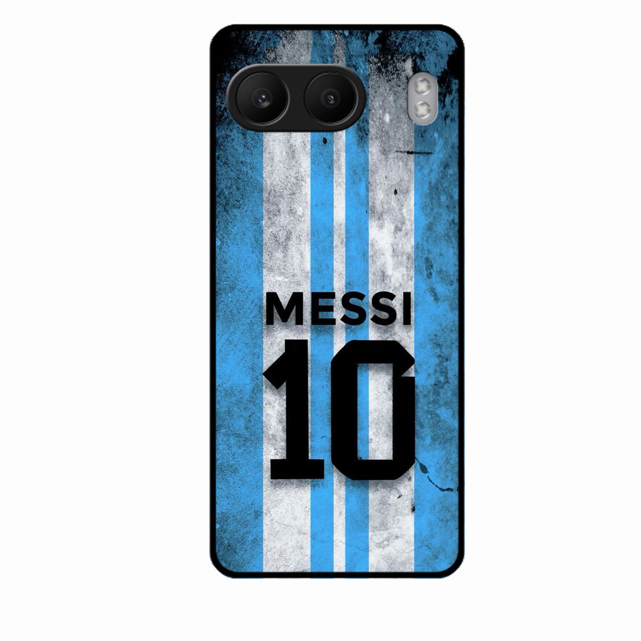 Blue Stripes Number 10 Football Glass Phone Case for Oneplus Nord 4 5G