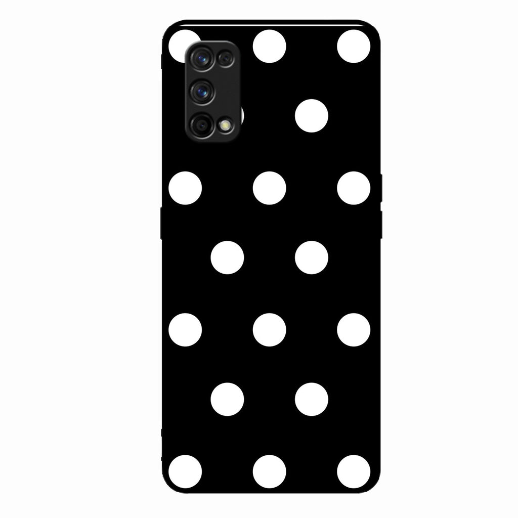 Classic Polka Dot Glass Phone Case for Realme 7 Pro