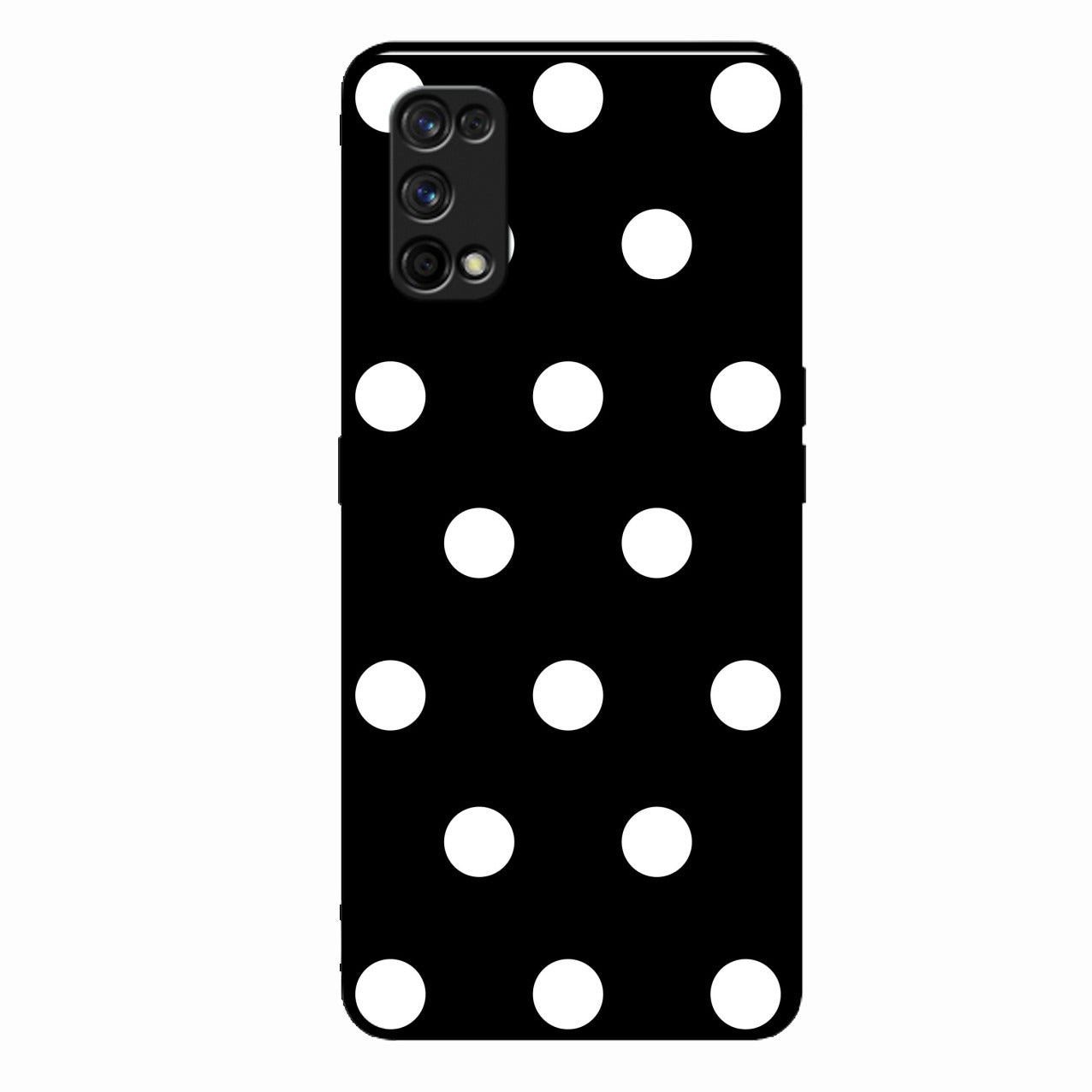 Classic Polka Dot Glass Phone Case for Realme 7 Pro