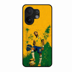 Golden Striker Glass Phone Case for Vivo V60 5G